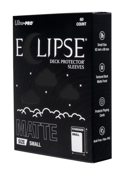 60 lommer - Ultra Pro - Eclipse Matte Small (2026): Jet Black (Sort) (Top kvalitet) - Pro-Matte/Non-Glare - Professional Sleeves #16690