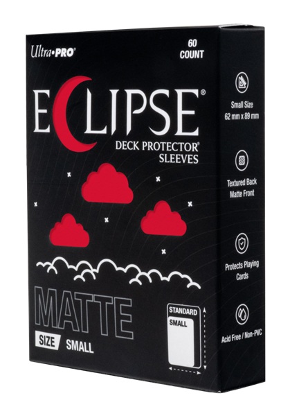 60 lommer - Ultra Pro - Eclipse Matte Small (2026): Apple Red (Rød) (Top kvalitet) - Pro-Matte/Non-Glare - Professional Sleeves #16694
