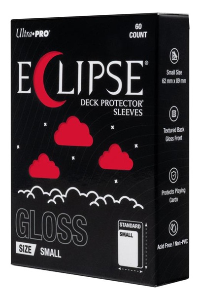 60 lommer - Ultra Pro - Eclipse Gloss Small (2026): Apple Red (Rød) (Top kvalitet) - Professional Sleeves #16714
