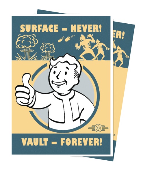 105 Lommer! Fallout Vault Boy: Surface - Never! - Apex Deck Protector Sleeves - Ultra Pro #16808