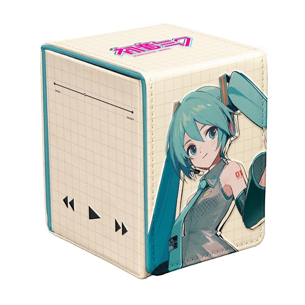 Deck Box - Alcove Flip Box (Leatherette): Hatsune Miku - Retro Soundscapes - Ultra Pro #16834