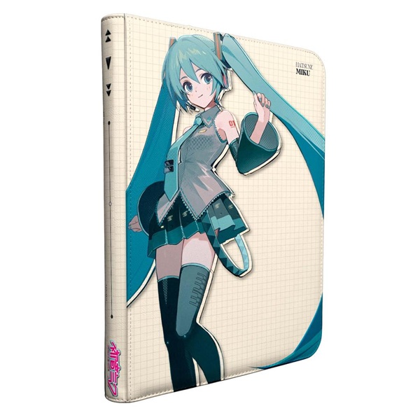 Mappe - Zippered 9-Pocket Premium Pro-Binder Hatsune Miku - Retro Soundscapes - 18x20 (Plads til 360 kort) - Ultra Pro #16835