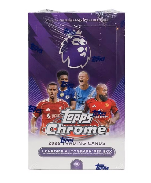 Topps Chrome 2026 Premier League EPL Soccer: Hobby Box