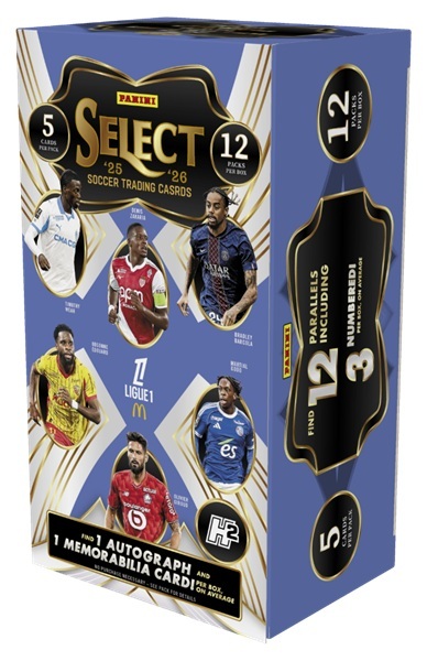 Panini Soccer Select 2025-26 - Ligue 1 - Hobby Booster Box (Display) - 1 Box med 12 Pakker