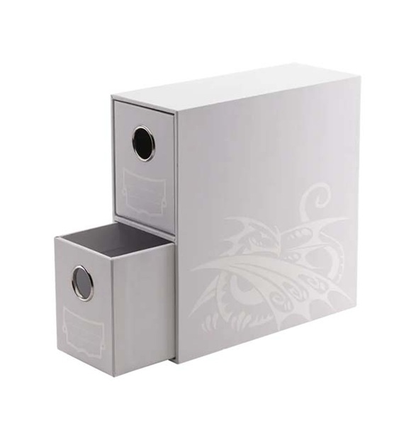 Dragon Shield - Fortress Card Drawers: Vertical Double - White - (Dragonshield) - AT-33702