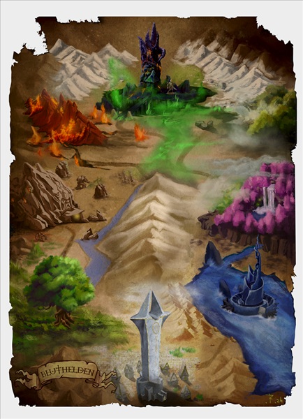 100 Lommer! Bluthelden TCG: Leros - Deck Protector Sleeves #ALI-006