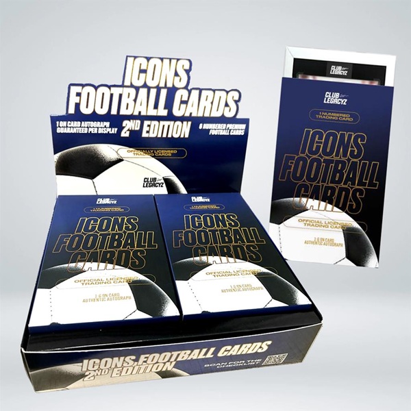 Club Legacyz 2025 Icons 2nd Edition Football Cards - Display (6 Boxes)