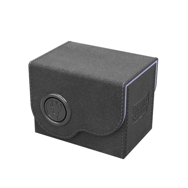 Dragon Shield: Dragon Lock System - Dragon Box 80+ - Black & Lilac - Plads til 80+ kort i lommer - Dragonshield #AT-40814