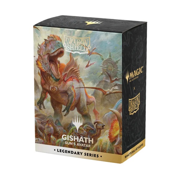 Dragon Shield Deck Protectors - Matte Dual Art Sleeves: Magic: The Gathering - Legendary Series: Gishath, Sun's Avatar - 100 lommer - Dragonshield - Sleeves #AT-16541