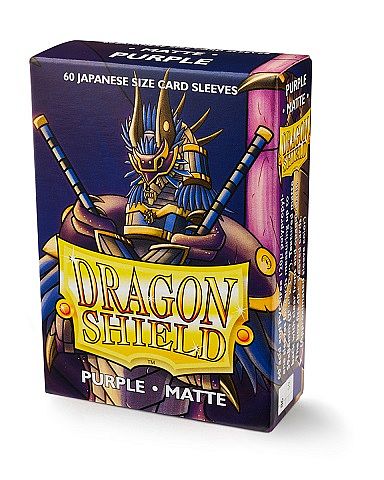 Dragon Shield Small/Japanese Size Deck Protectors - Matte: Purple (Lilla) - 60 lommer - Dragonshield (Yugioh) - Sleeves #AT-11109