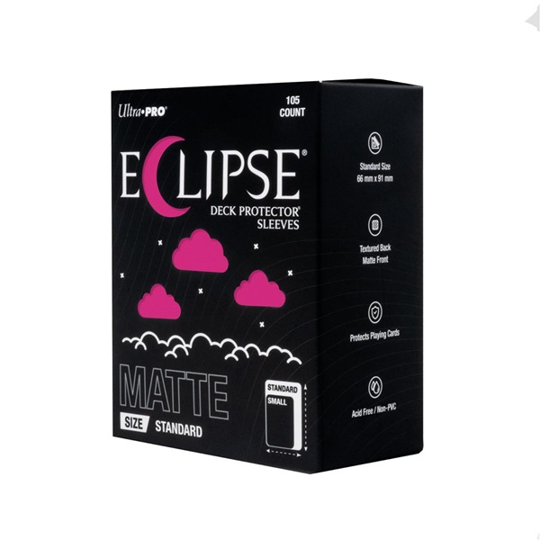 105 lommer - Ultra Pro - Eclipse Matte (2026): Hot Pink (Lyserød) (Top kvalitet) - Pro-Matte/Non-Glare - Professional Sleeves #16688