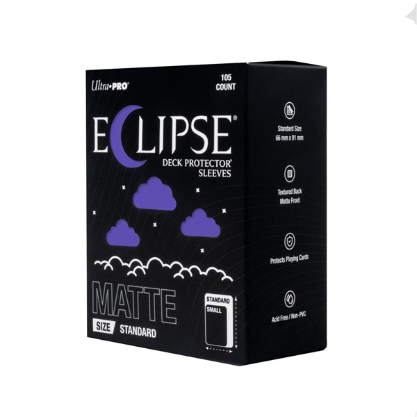 105 lommer - Ultra Pro - Eclipse Matte (2026): Royal Purple (Lilla) (Top kvalitet) - Pro-Matte/Non-Glare - Professional Sleeves #16686