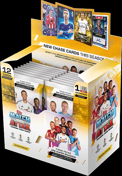 Topps Match Attax - Match Attax 2025/2026: UEFA Champions League -  Booster Display (Box med 32 Pakker)