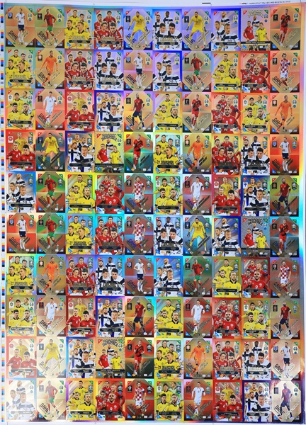 Panini Adrenalyn XL: UEFA Euro 2020: 2021 Kick Off Nordic Edition - Uncut Sheet