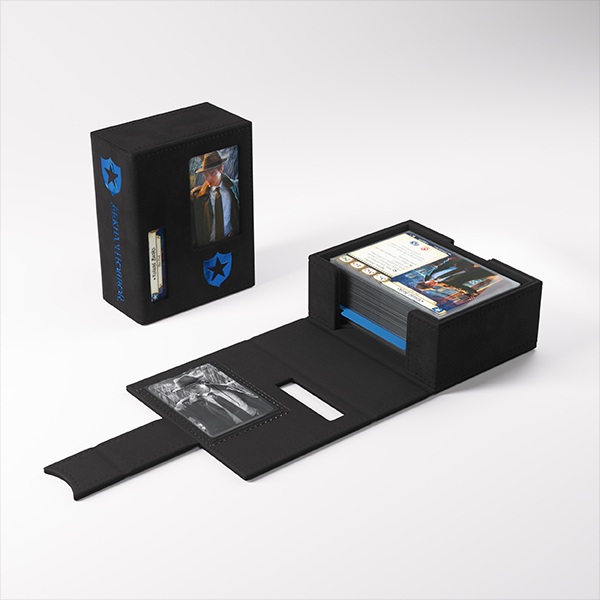 Gamegenic - Deck Box: Arkham Horror: The Card Game: Deck Tome (New Edition): Blue (Blå, Guardian)