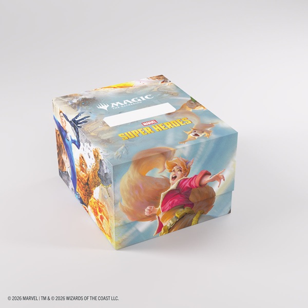 Gamegenic - Deck Box: Magic: The Gathering - Marvel Super Heroes - Sideloading Soft Crate 100+ XL - The Fantastic Four/Go Nuts!