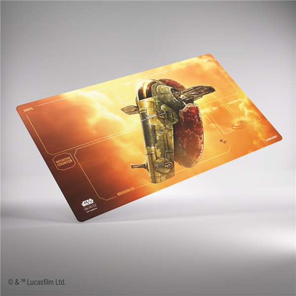 Gamegenic - Spillemåtte: Star Wars: Unlimited - Jump to Lightspeed - Game Mat - Fett's Firespray