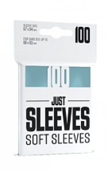 Gamegenic: Just Sleeves: Soft Sleeves - Clear (Transparent/Gennemsigtig) (100 Kortlommer)
