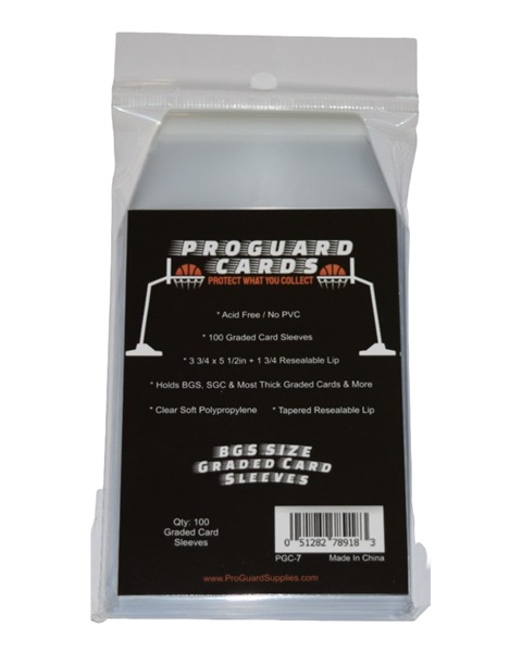 100 lommer! ProGuard Cards - Graded Card Sleeves for BGS & SGC