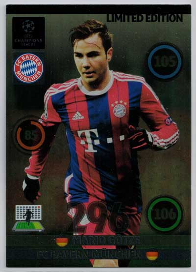 2014-15 Adrenalyn Champions League UPDATE Mario Götze *Limited*