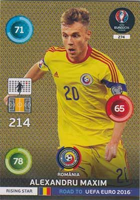 Adrenalyn Road to Euro 2016, ROU, Alexandru Maxim