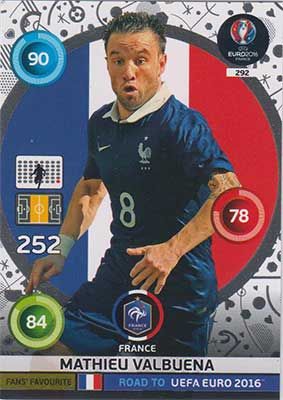 Adrenalyn Road to Euro 2016, FRA, Mathieu Valbuena