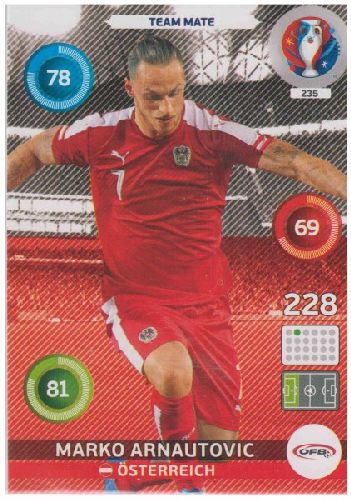 Adrenalyn Euro 2016 #235, Marko Arnautovic
