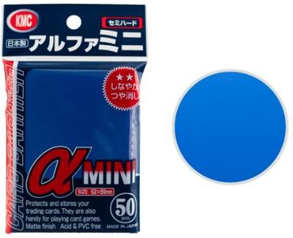 50 lommer! KMC - Alpha Mini Blue - Sleeves