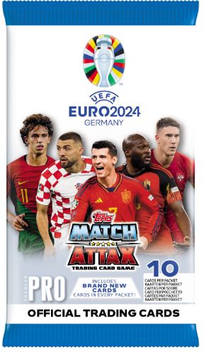 Topps Match Attax - Euro 2024 Update - Premium Pro Booster Pack (Limited Edition i hver pakke!)