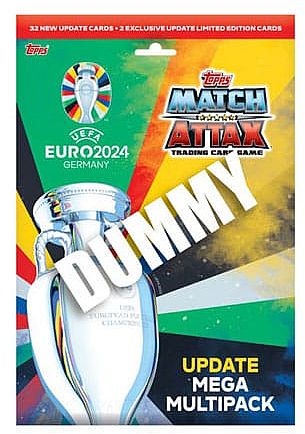 Topps Match Attax - Euro 2024 - Update Mega Multipack (4 Boosters + 2 Limited Edition)