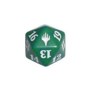Life Counter - Magic Spindown - Planeswalker / Duel Decks - Grøn (Terning, 20-sidet)