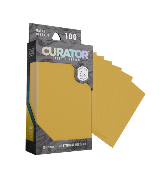 100 lommer! Curator Palette Sleeves: Honey - Standard Sleeves (66x91mm)