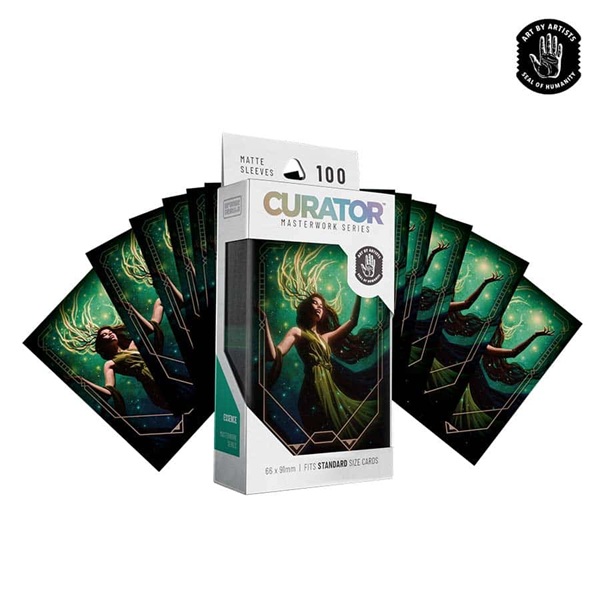 100 lommer! Curator Masterworks Sleeves: Essence (Olga Tereshenko) - Matte Standard Sleeves (66x91mm)