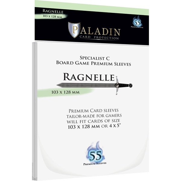 Paladin Sleeves - Ragnelle - Premium Specialist C - 103x128mm - Clear (Transparent) (55 Kortlommer)