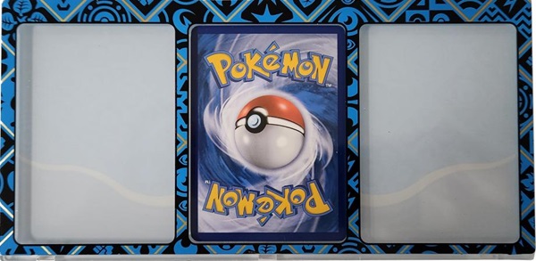 Pokemon Magnetic Card Holder: Scarlet & Violet: Paldean Fates - 3-Card Protector: Quaquaval ex Premium Collection (Blue)