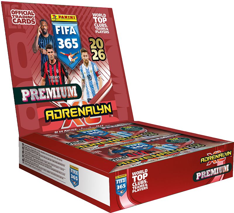Panini Adrenalyn XL: FIFA 365 2026 Special Edition - Premium Booster Display - 1 Box med 10 Premium-Pakker