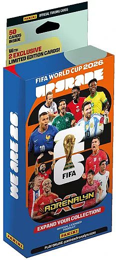 Panini Adrenalyn XL: FIFA World Cup 2026 Upgrade - Updated Set Blister (Deck) - Blister med 48 kort + 2 Limited Edition!