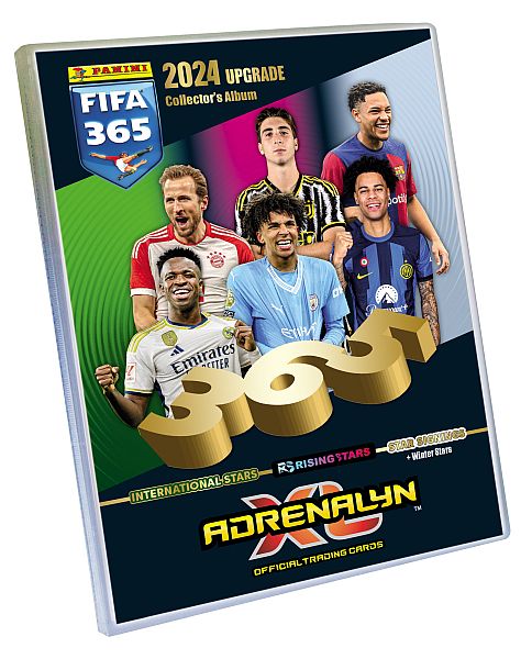 Panini Adrenalyn XL: FIFA 365 2024 Upgrade - Samlermappe (4-Pocket Binder/Collector's Album, holder 224 kort)