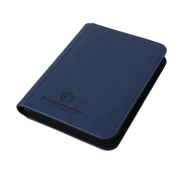 TreasureWise - WiseGuard: Zippered 9-Pocket Binder (Holder 360 Kort) - Blue