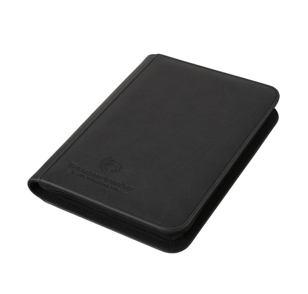 TreasureWise - WiseGuard: Mini Zippered 4-Pocket Binder (Holder 160 Kort) - Black