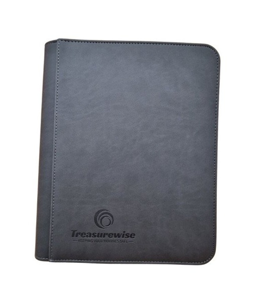 TreasureWise - WiseGuard: Mini Zippered 4-Pocket Toploader Binder (Holder 112 Kort)
