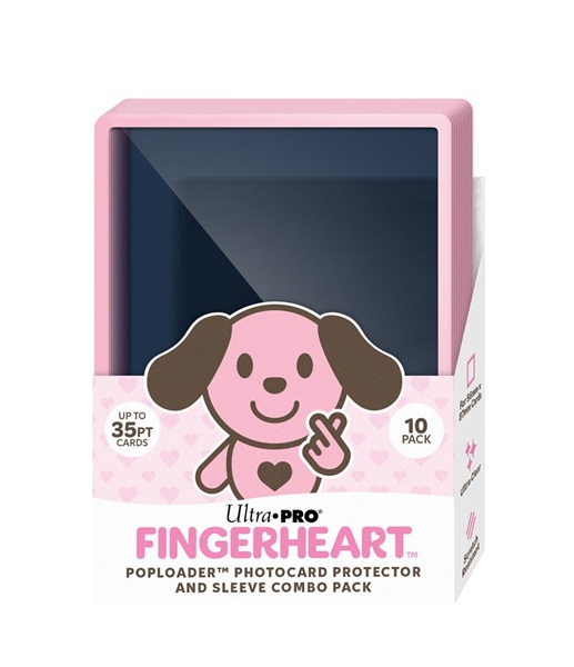 Ultra Pro Fingerheart Blush Poploader Thick (35PT) - Box (10 stk.) - Photocard Protector and Sleeve - Ultra Pro #16799