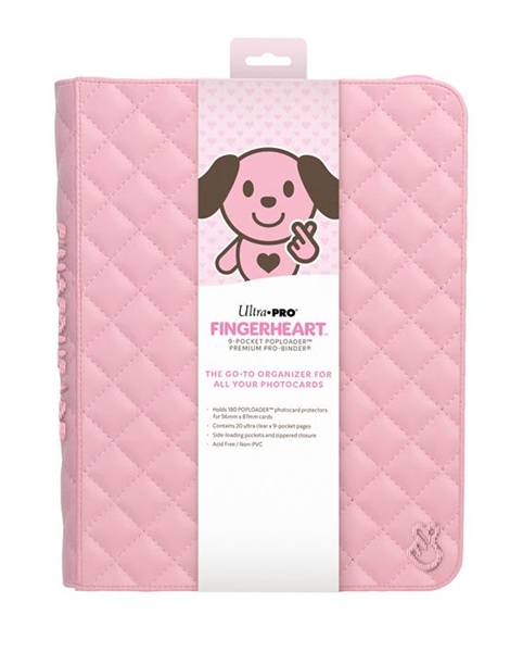 Mappe - Ultra Pro Premium - Fingerheart Blush - Zippered 9-Pocket Poploader PRO-Binder (Holder 180 kort) Ultra Pro #16800
