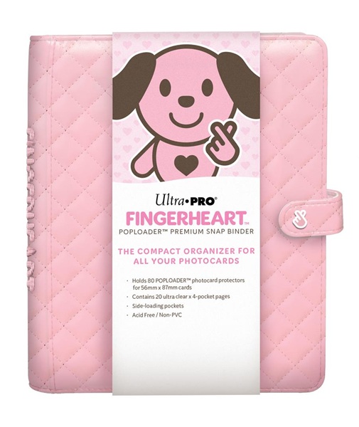 Mappe - Fingerheart Blush - Premium Snap Binder 4-Pocket (Holder 80 kort) Ultra Pro #16801