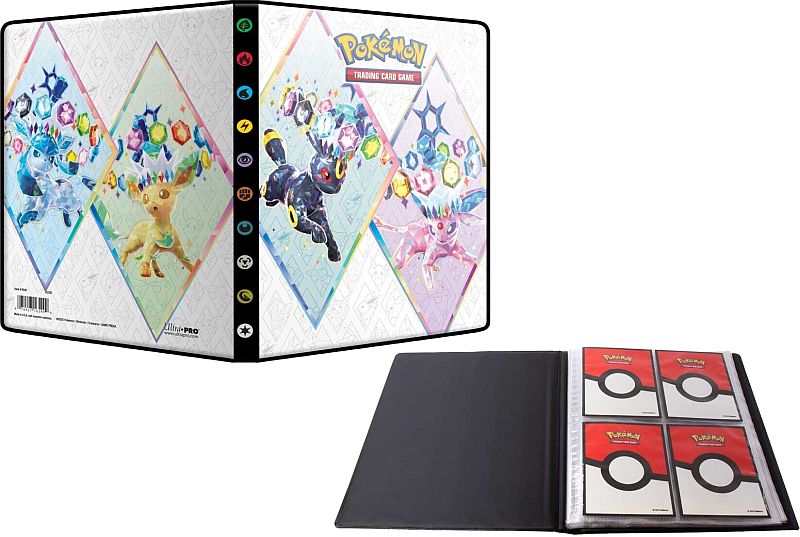 Mappe - Pokemon - SV08.5 - Scarlet & Violet: Prismatic Evolutions - Album - 4-Pocket (Holder 80 kort + 4 Oversized kort) UltraPro #16549