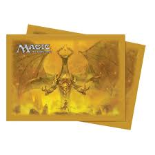 80 lommer! Nicol Bolas Full Gold - Magic 2013 (M13) Deck Protector - Sleeves  - Ultra Pro #86002