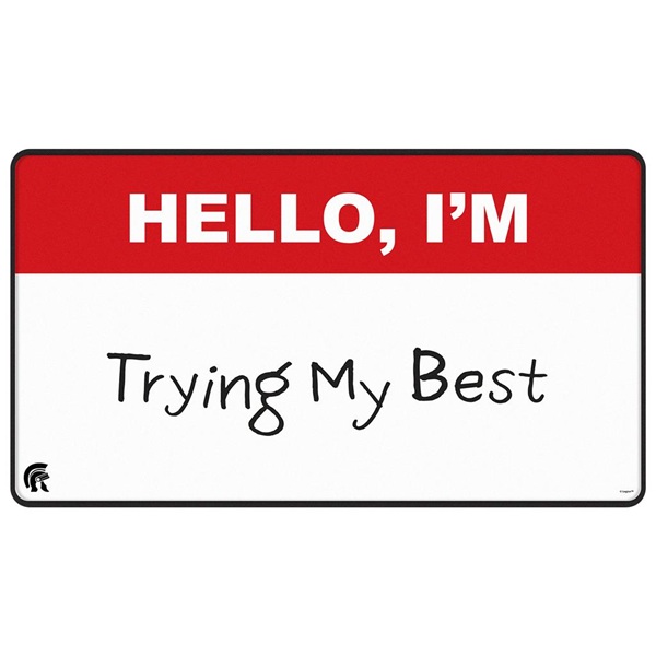 Spillemåtte (Playmat) - I'm Trying - Black Stitched-edge - Legion/Ultra Pro #LE16992