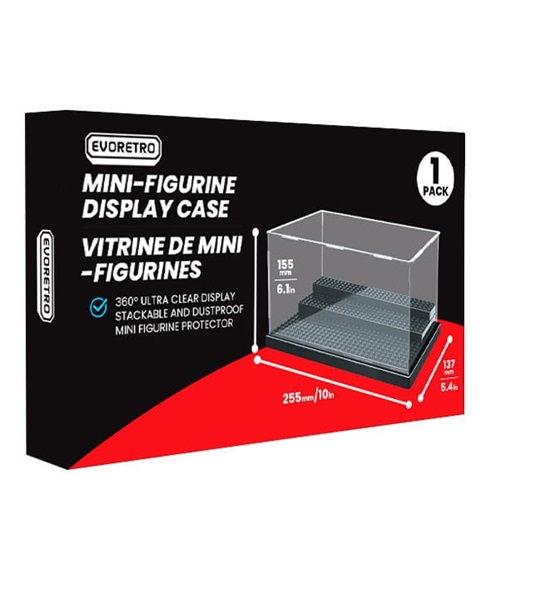 The Acrylic Box - Acrylic Case (Akrylkasse) - Evoretro - Mini Figures Display Case (Small)