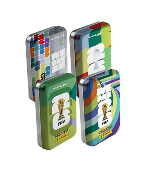 Panini Adrenalyn XL: FIFA World Cup 2026 - Pocket Tin (1 Random) - 5 Booster Packs + 4 Limited-Kort